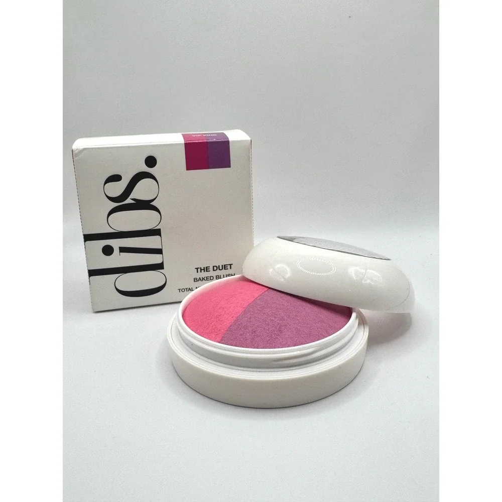 DIBS Beauty The Duet Baked Blush VIP Pink Dual Color Glow